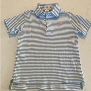 Blue Striped Kids Polo Shirt